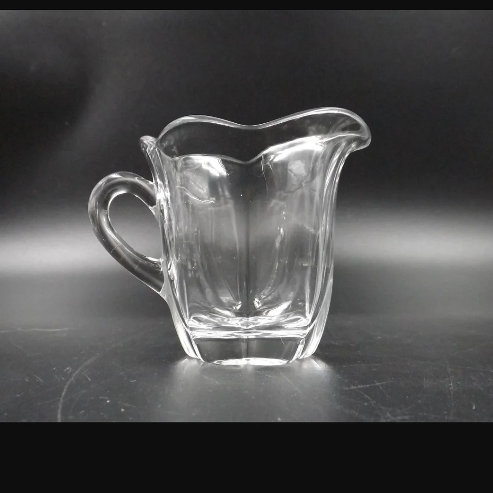 DUNCAN & MILLER Vintage Canterbury 3 piece Crystal Sugar, Creamer & Divided Tray
